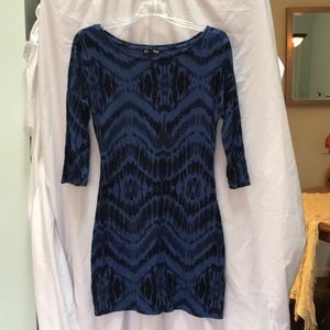 Blue Tie Dye Express Dress